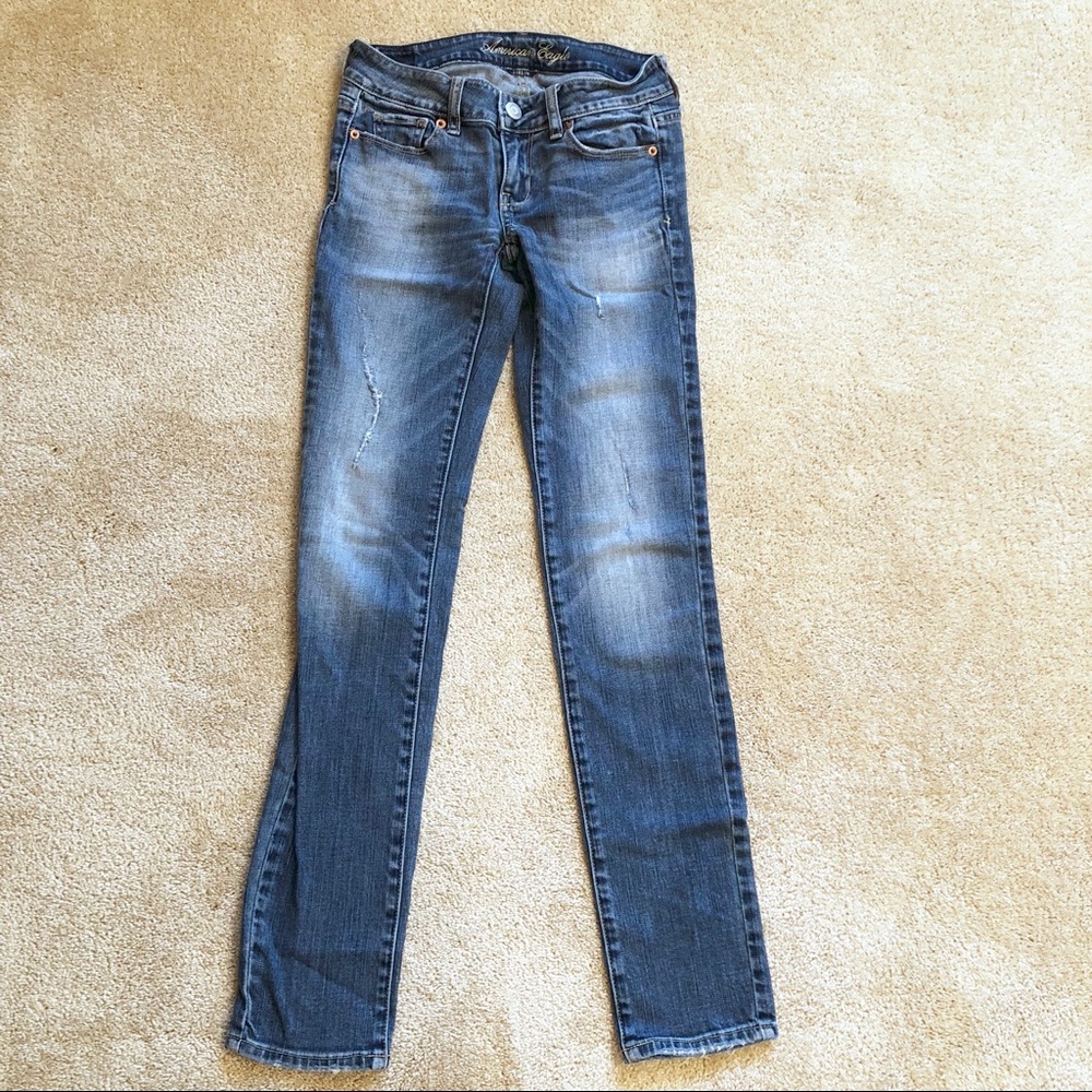 American Eagle | Distressed Ripped Skinny Jeans 00